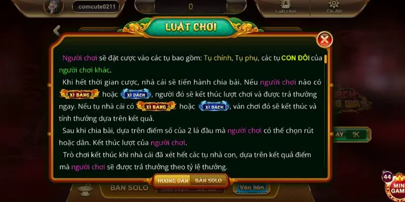 Luật chơi cốt lõi cần nhớ