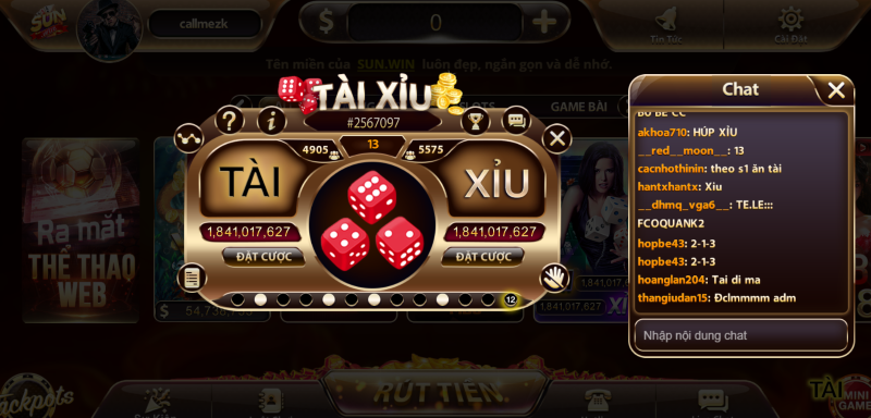 Tổng quan về trò chơi tài xỉu Sunwin